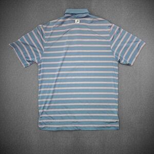 FootJoy Desert Willow Golf Polo Mens M Striped Performance Shirt Medium‎
